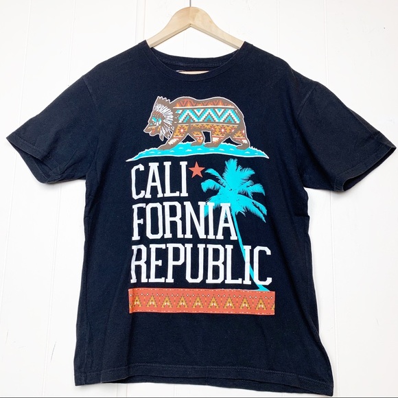 Riot Society California Republic Logo Graphic Tee Shirt Men’s Size Medium - Picture 1 of 3